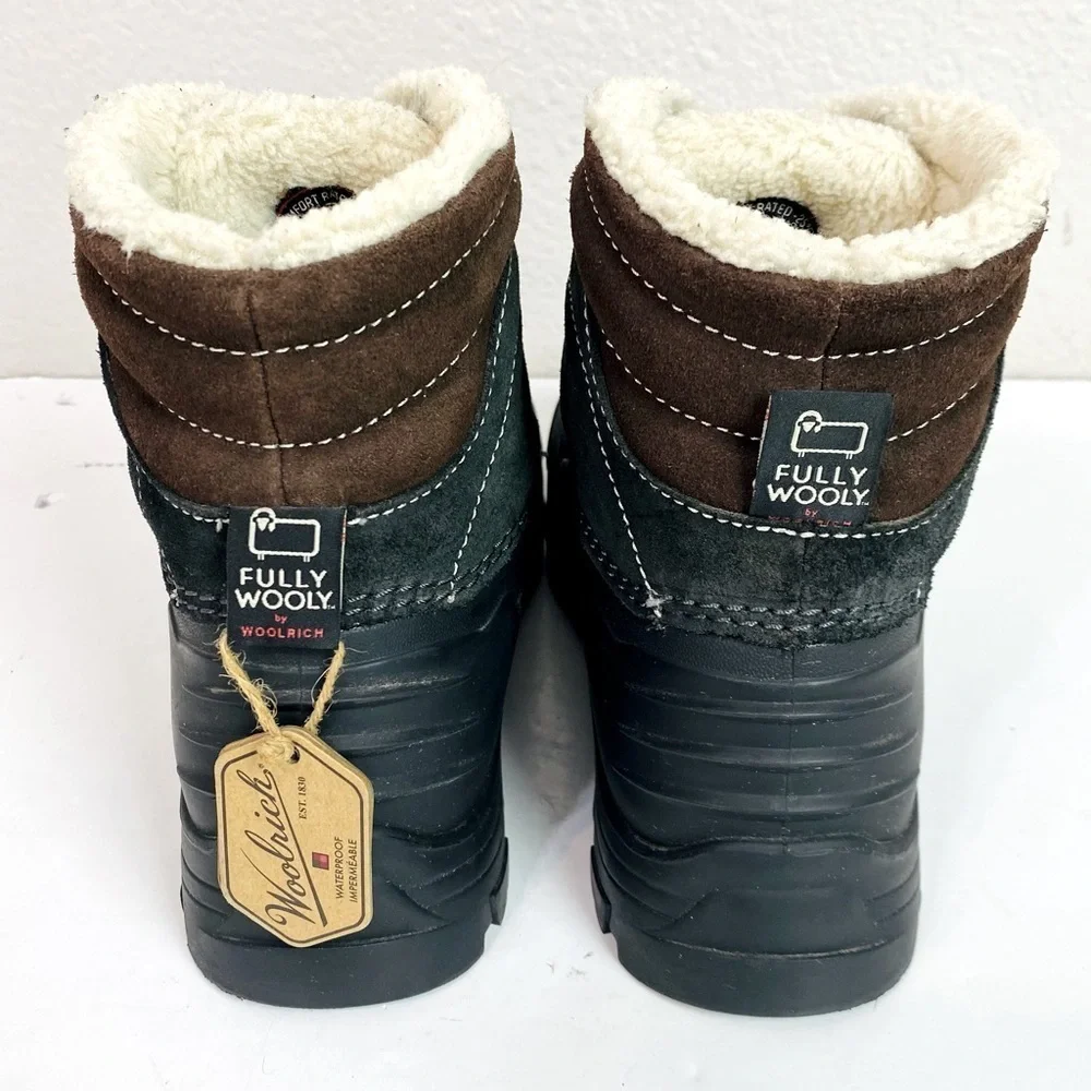 Woolrich Buckwa Suede Waterproof Snow Boots Size 11